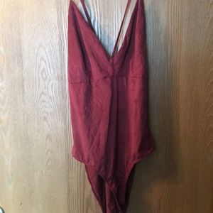Velvet bodysuit